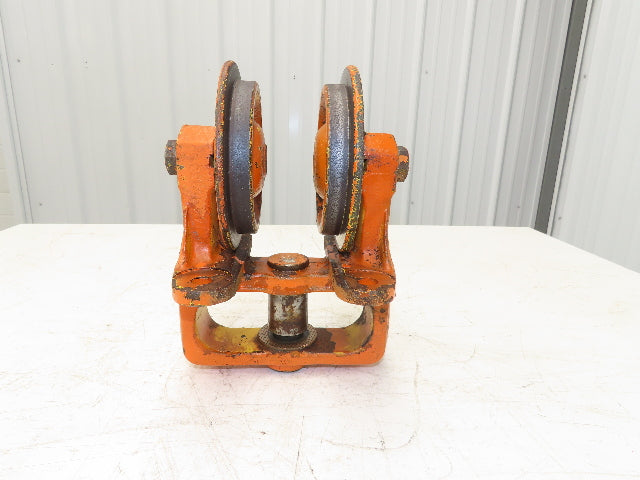 Cleveland Tramrail Underhung Bridge Crane End Truck H-3000 Idler Head WA 5"Wheel