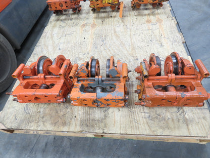 Cleveland Tramrail Underhung Bridge Crane End Truck ES Idler Head WA 5" Wheels
