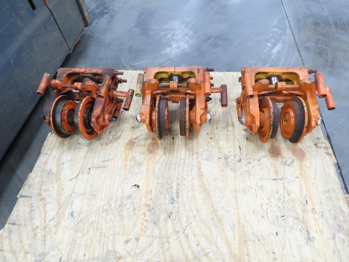 Cleveland Tramrail Underhung Bridge Crane End Truck ES Idler Head WA 5" Wheels