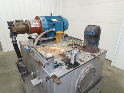Hydraulic Power Unit 100 Gallon 33GPM 4000PSI Vickers 10V Pump Weg 30HP 460V 3Ph