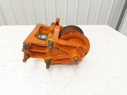 Cleveland Tramrail Underhung Bridge Crane End Truck ES Idler Head WA 5" Wheels