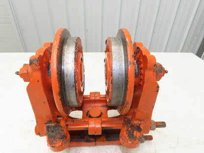 Cleveland Tramrail Underhung Bridge Crane End Truck ES Idler Head WA 5" Wheels