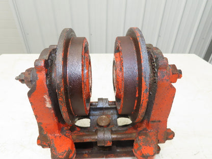 Cleveland Tramrail Underhung Bridge Crane End Truck ES Idler Head WA 5" Wheels