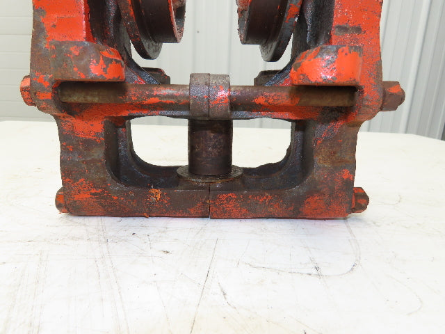 Cleveland Tramrail Underhung Bridge Crane End Truck ES Idler Head WA 5" Wheels