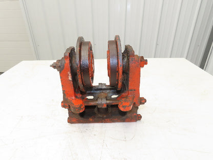 Cleveland Tramrail Underhung Bridge Crane End Truck ES Idler Head WA 5" Wheels