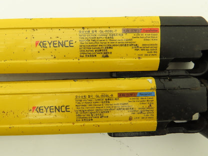 Keyence GL-R08L Safety Light Curtain Transmitter & Receiver Set 280mm 15m