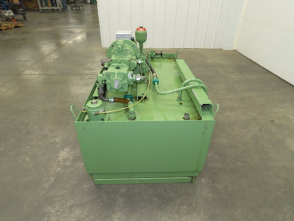 Rexroth 2-Pump Hydraulic Power Unit 55 Gallon Tank 9 GPM 3500 PSI 4Hp 460V 3PH