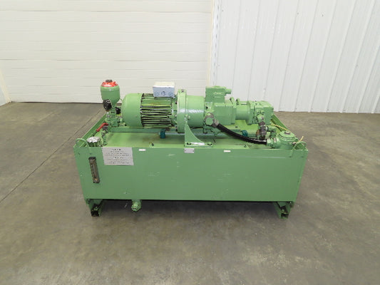 Rexroth 2-Pump Hydraulic Power Unit 55 Gallon Tank 9 GPM 3500 PSI 4Hp 460V 3PH