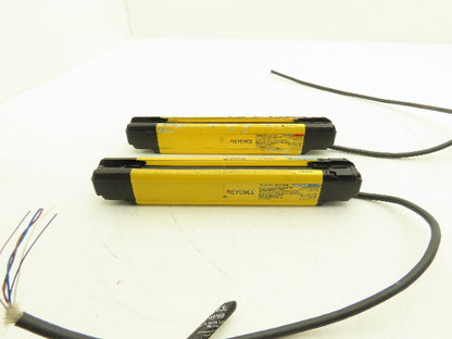 Keyence GL-R12H Safety Light Curtain Transmitter & Receiver Set 25mm x 220mm 15m