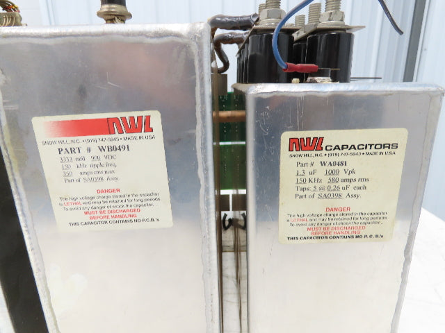 Rofin Sinar 880-2046-1 Capacitor Sub Assembly 900VDC 10mF 10000uF