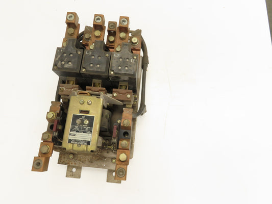 Square D GO 1 Motor Starter Class 8536 Ser C NEMA Size 5 600V 200Hp 4AWG-500MCM