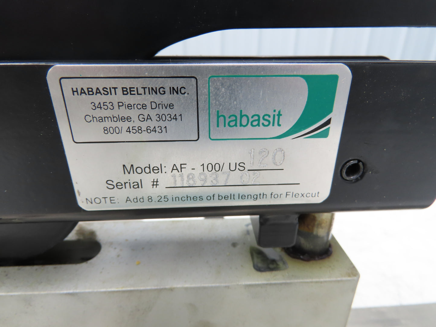Habasit AF-100/US Flexproof Die Cutting Finger Belt Cutter For 100mm Wide Belts