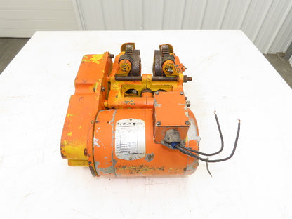 Cleveland Tramrail Bridge Crane Motorized End Truck Belt Drive WA 5" Wheels
