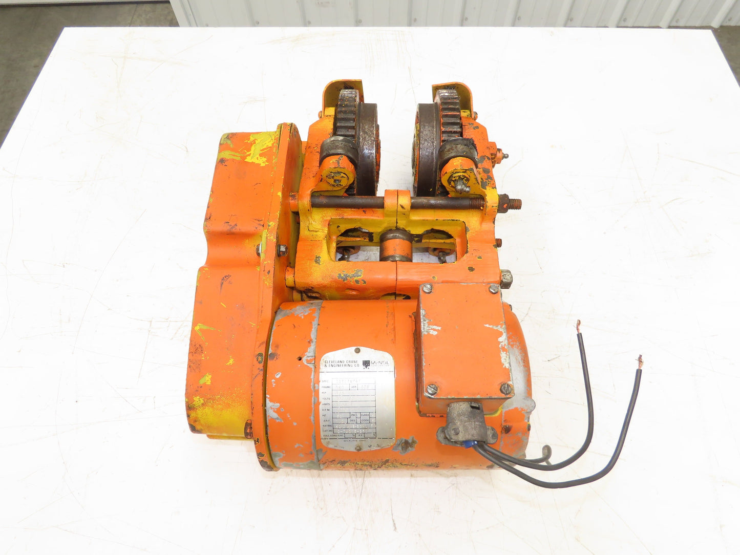 Cleveland Tramrail Bridge Crane Motorized End Truck Belt Drive WA 5" Wheels