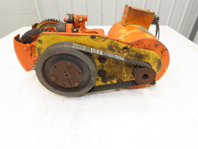 Cleveland Tramrail Bridge Crane Motorized End Truck Belt Drive WA 5" Wheels