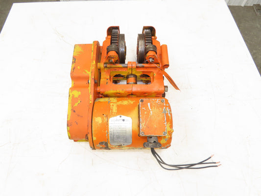 Cleveland Tramrail Bridge Crane Motorized End Truck Belt Drive WA 5" Wheels
