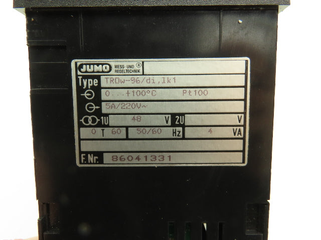Jumo TROW-96/DI Temperature Controller Module LCD Display Dial Control 0-100C