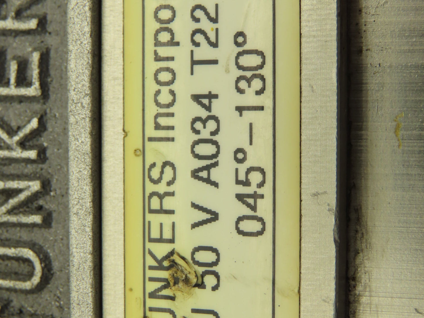 Tunkers KU 50 V A034 T22 Pneumatic Clamp NPT 045°-130° 70/75ND