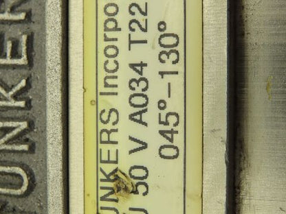 Tunkers KU 50 V A034 T22 Pneumatic Clamp NPT 045°-130° 70/75ND
