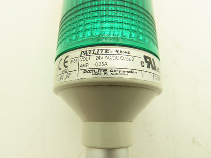 PatLite LMS-_02 Signal Lamp Light Stack Tower Red Orange Green 24V AC/DC