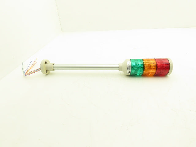 PatLite LMS-_02 Signal Lamp Light Stack Tower Red Orange Green 24V AC/DC