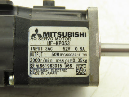 Mitsubishi HF-KP053 AC Servo Motor 0.05kW 3000rpm
