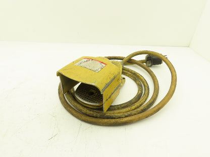 Square D 9002-AW2 Foot Switch Pedal Safety Guard Yellow 600V 13' Cord *READ