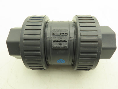 NIBCO U45BC V Check Valve 1 1/4" Chemtrol Body 1 1/2" End Fittings Glue And NPT