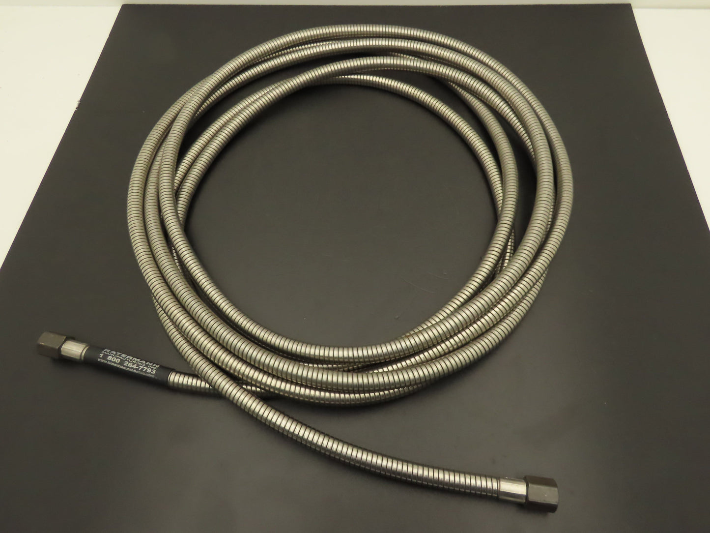 Ratermann Stainless Steel Flexible Hose 1/4" NPT 20' Long 3000 psig