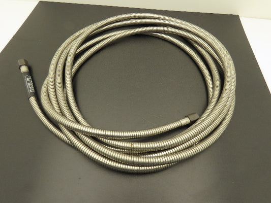 Ratermann Stainless Steel Flexible Hose 1/4" NPT 20' Long 3000 psig