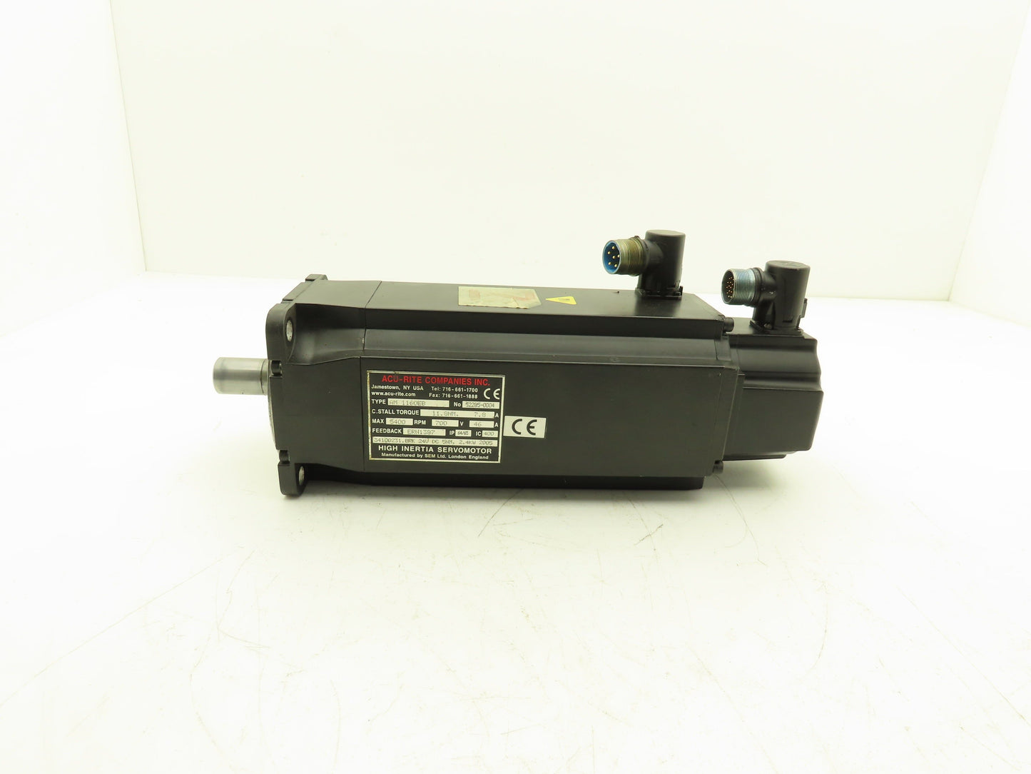 Acu-Rite AM 1160EB AC Servo Motor 700V 5400 RPM Encoder ERN1387 24V Brake
