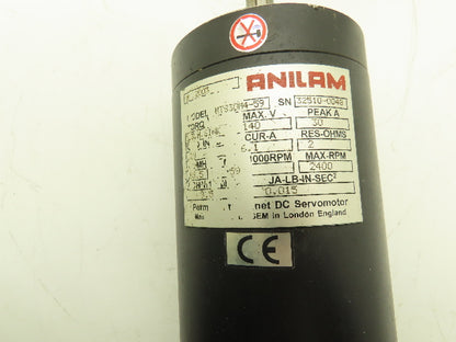 Anilam MTS30M4-59 DC Servo Motor 140V 2400 RPM w/Cable