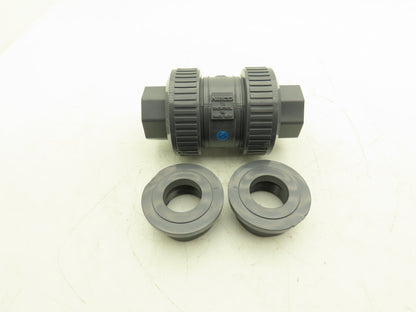 NIBCO U45BC V Check Valve 1 1/4" Chemtrol Body 1 1/2" End Fittings Glue And NPT