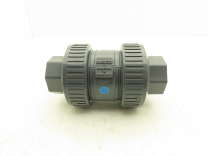 NIBCO U45BC V Check Valve 1 1/4" Chemtrol Body 1 1/2" End Fittings Glue And NPT
