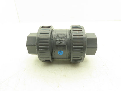 NIBCO U45BC V Check Valve 1 1/4" Chemtrol Body 1 1/2" End Fittings Glue And NPT