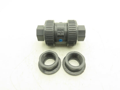 NIBCO U45BC V Check Valve 1 1/4" Chemtrol Body 1 1/2" End Fittings Glue And NPT
