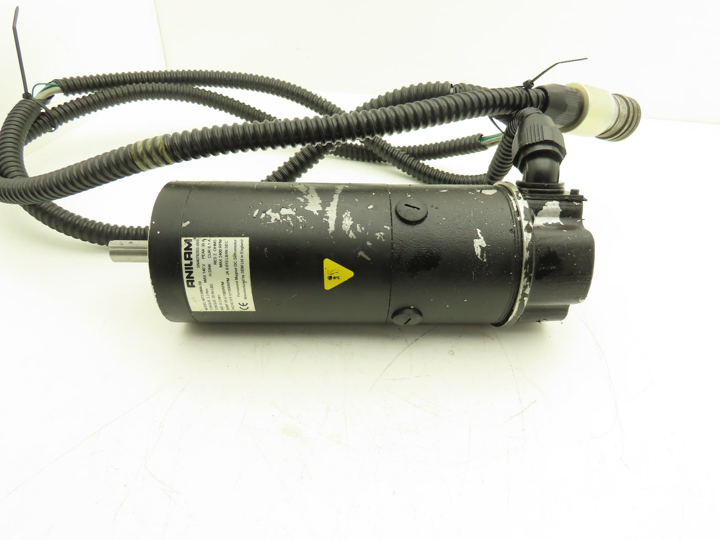 Anilam MTS30M4-59 DC Servo Motor 140V 2400 RPM w/Cable