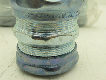 Hubbell EMC Compression Connector Raintight 2" Conduit Lot of 10