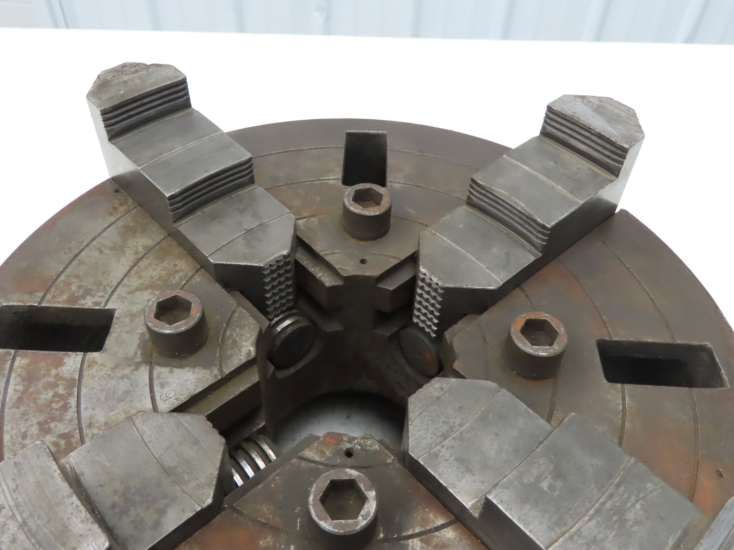 Cushman 4-Jaw Independent Lathe Chuck 12" OD w/Adapter