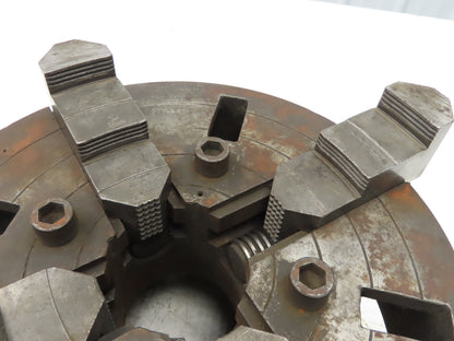 Cushman 4-Jaw Independent Lathe Chuck 12" OD w/Adapter