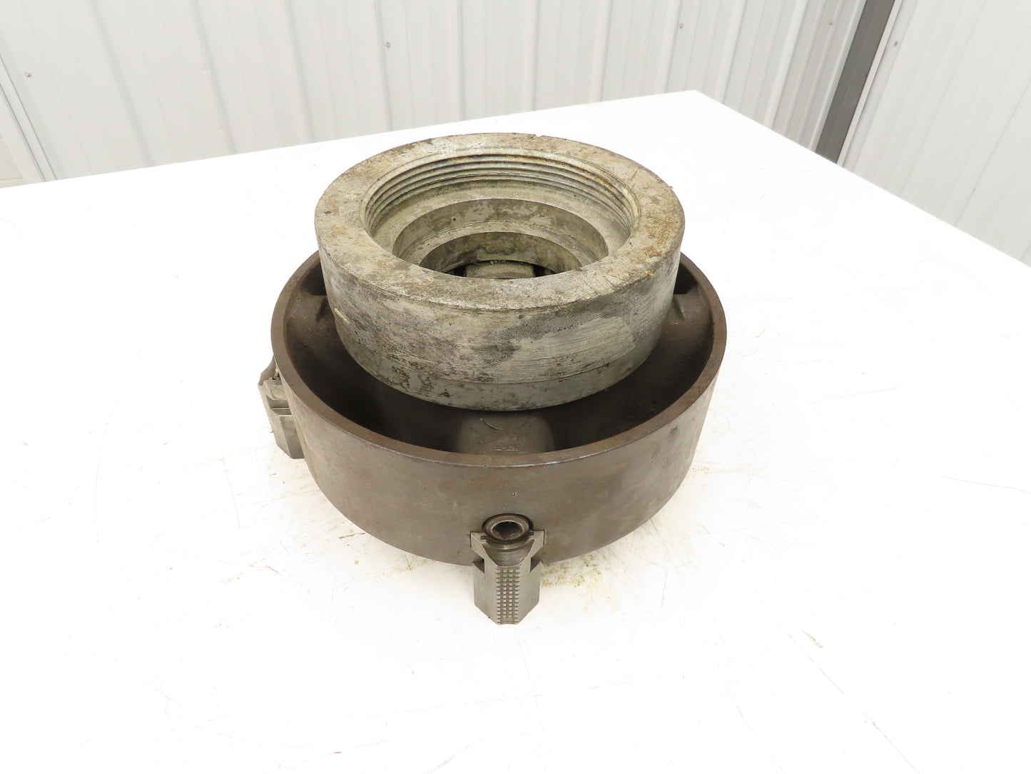 Cushman 4-Jaw Independent Lathe Chuck 12" OD w/Adapter