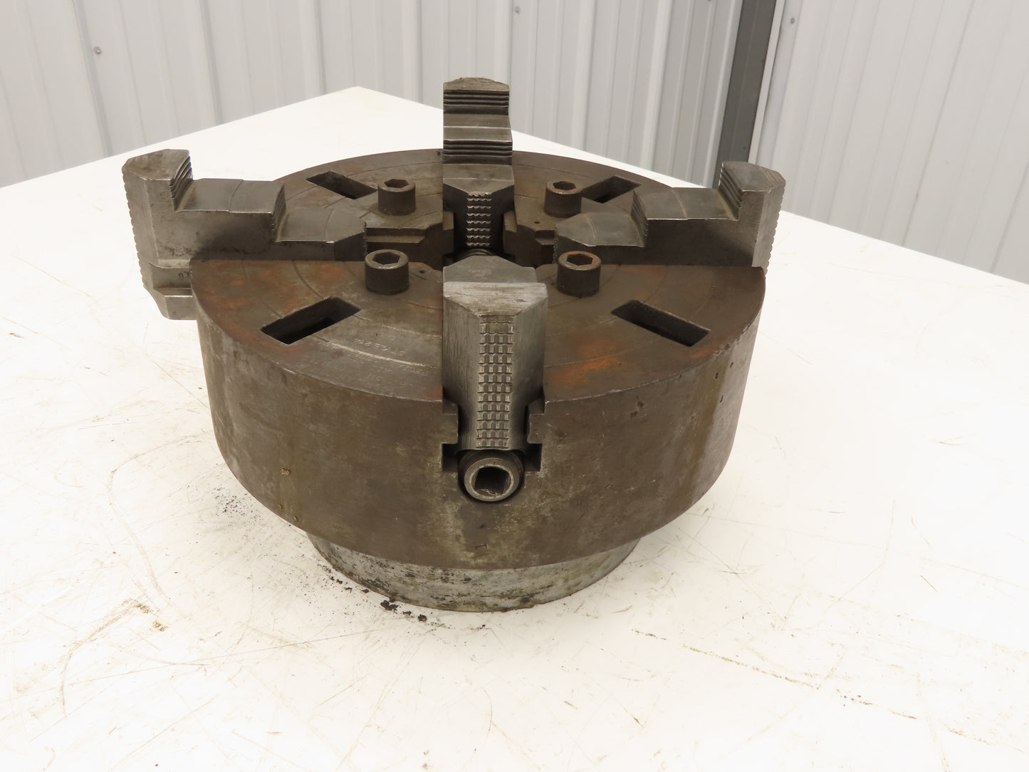 Cushman 4-Jaw Independent Lathe Chuck 12" OD w/Adapter