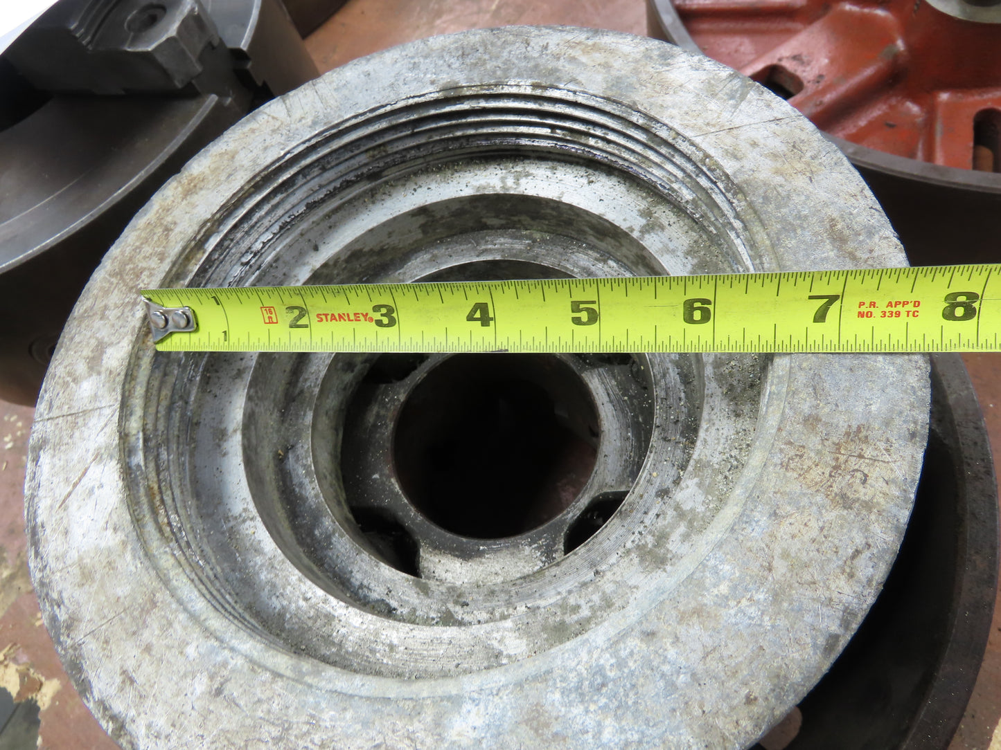 Cushman 4-Jaw Independent Lathe Chuck 12" OD w/Adapter