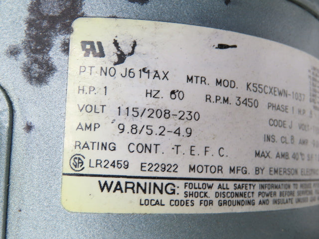 Gast R4110-2 Regenair Regenerative Blower Vacuum Pump 1Hp 3450rpm 115/230v 1ph
