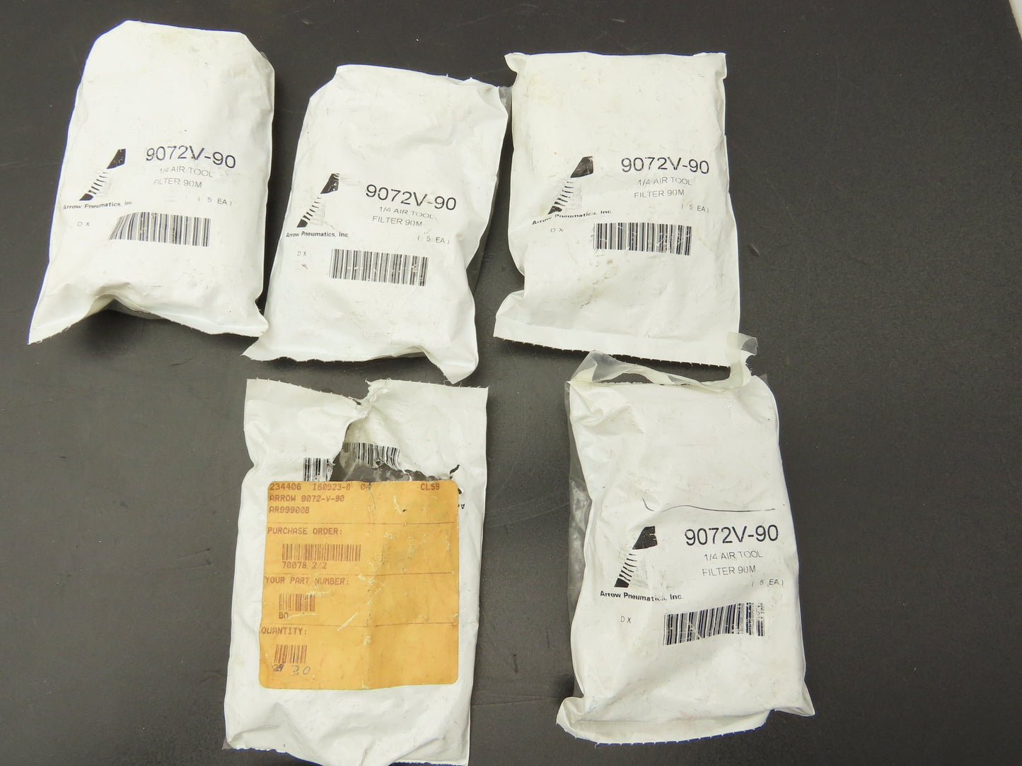 Arrow 9072-V-90 In-Line Air Tool Filter 90M 1/4"NPT Lot of 23