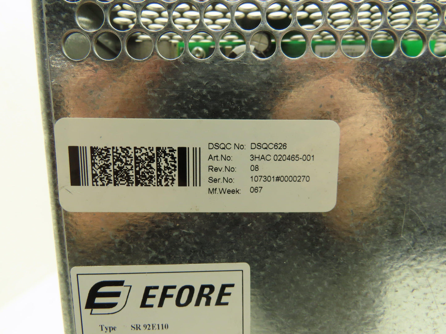 ABB Efore SR 92E110 Power Supply Servo Drive 24V 460W Out 230VAC In