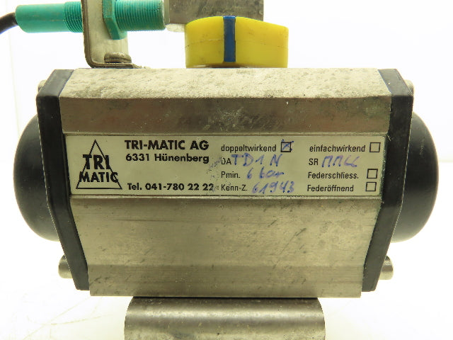 Tri-Matic AG 6A943 Double Acting Pneumatic Actuator 1/2" Stem Bore