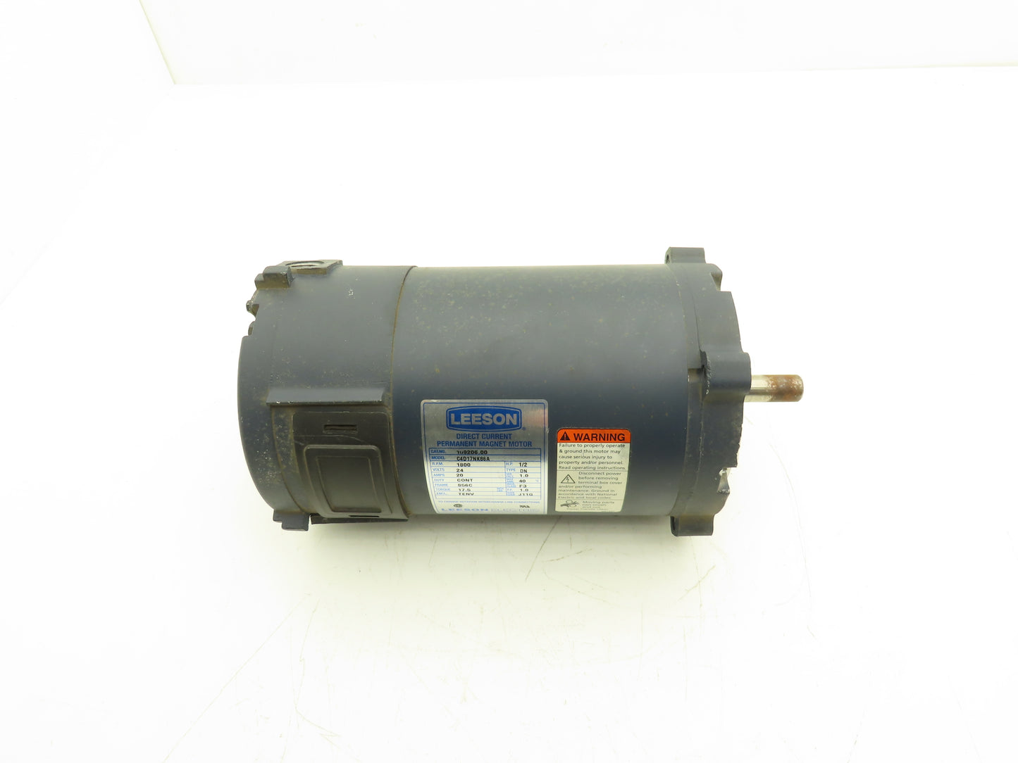 Leeson C4D17NK86A Permanent Magnet 24V DC Motor 1/2Hp 1800rpm S56C 109206.00