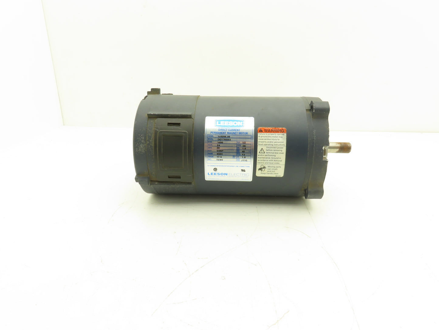Leeson C4D17NK86A Permanent Magnet 24V DC Motor 1/2Hp 1800rpm S56C 109206.00