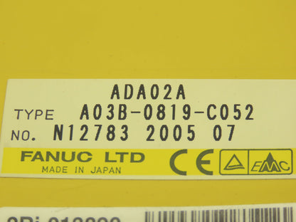 Fanuc ADA02A A03B-0819-C052 Analog Output Module